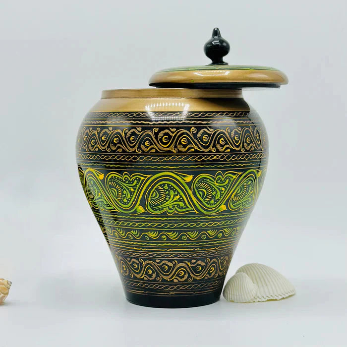 Wooden Naqshi Art Candy Jar( 6 Inches)