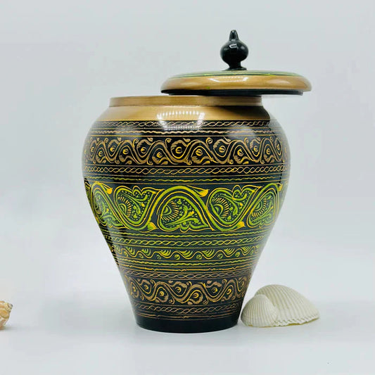 Wooden Naqshi Art Candy Jar( 6 Inches)