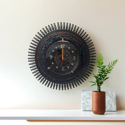 Handmade wooden clock