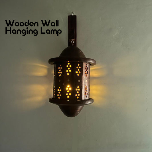 Wooden Wall Hanging Lamp