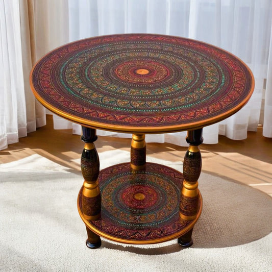 Radish Beautiful Antique  Lacquer Art-Coffee Table 24"