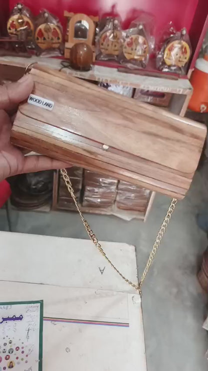 Exclusive Wooden Clutch Purse – Handcrafted Luxury for Stylish Women
