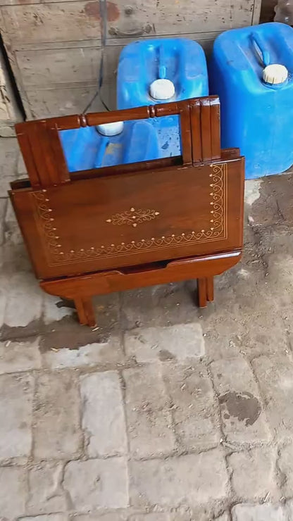 Folding Wooden Coffee Table Serving Table Study Table Sheesham wood 🪵