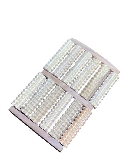“Handcrafted Wooden Foot Massager – Natural Pain Relief & Nerve Relaxation”