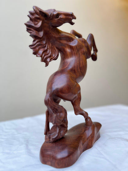 Elegant Pure Sheesham Wood Handmade Antique Horse for Home & Office Décor