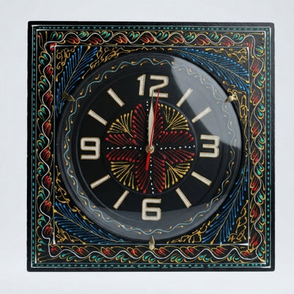 Elegant Handcrafted Wooden Wall Clock( 18 Inches Size) – Premium Sheesham Wood Home Décor Piece