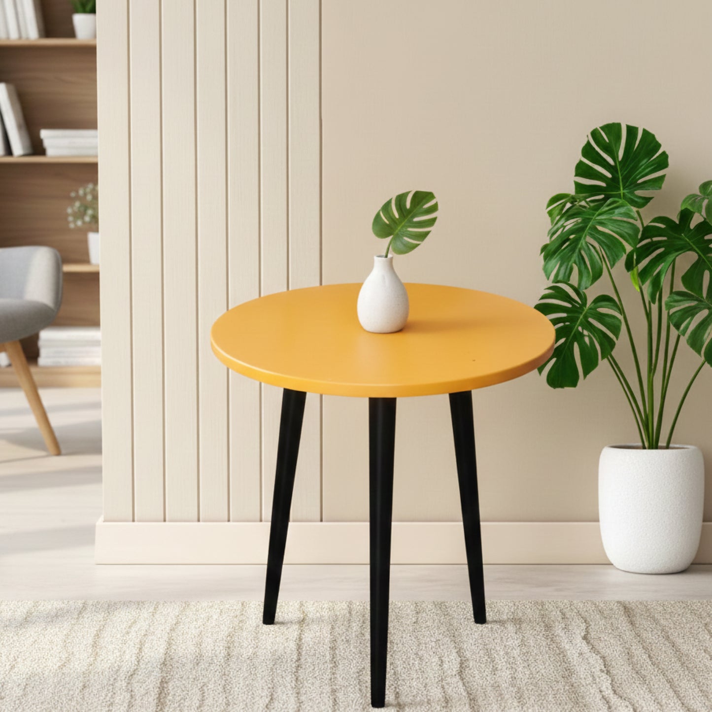 Side Table-Wooden Table-Coffee Table (Folding table with screwable legs)