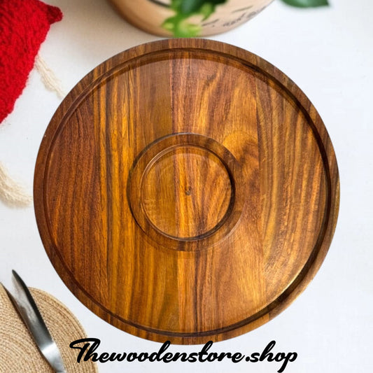 Alpen Home Savoy Wood Chips and Dip Platter